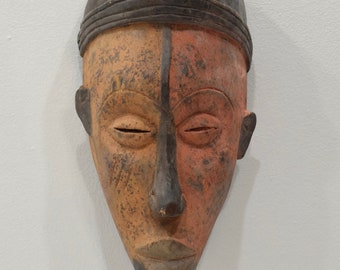 African Mask Yombe Tribe Congo 15"