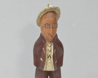 African Statue Colonial Figure West Africa