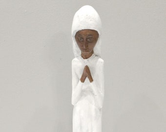 African Carved Wood Madonna Statue South Africa