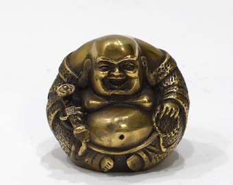 Buddha Brass Seated Buddha 2.5"