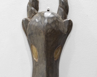 African Mask Ashanti Antelope Mask Ghana