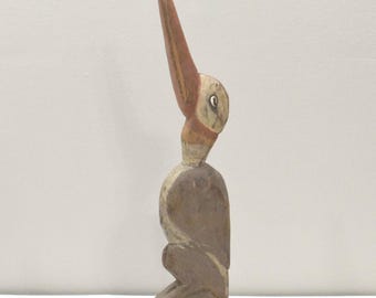 Papua New Guinea Sabut Bird Wood Statue Latmul