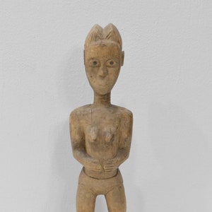 African Ewe Wood Male Statue Ghana