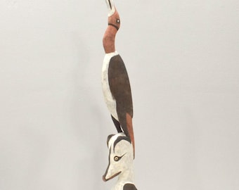 Papua New Guinea Sabut Bird Wood Statue Latmul