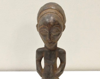African Statue Luba Hemba Tribe Carved Wood Statue Congo