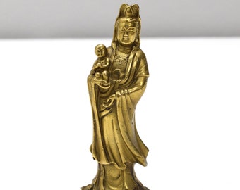 Statue Hindu Kwan Yin Goddess Statue 5 1/4"