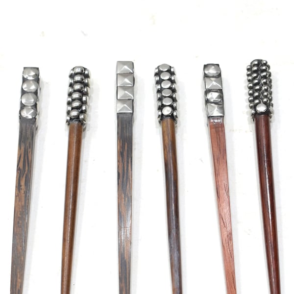 Hair Sticks Indonesian Assorted Wood and Metal Hair Sticks