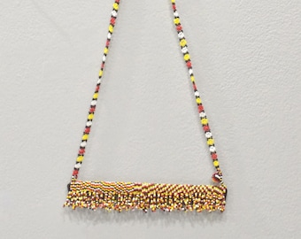 African Zulu Beaded Rope Necklace