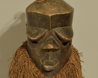 African Suka Helmet Ceremonial Mask Congo