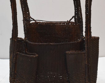 Laos Rattan Hunting 3 Pocket Backpack