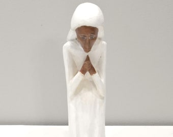African Carved Wood Madonna Statue South Africa