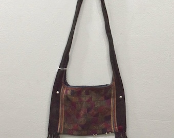Shoulder Bag Purse Hmong Hill Tribe Embroidered Shoulder Bag