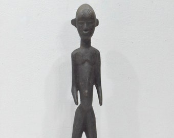 African Lobi Tribe Wood Male Fetish Statue Burkina Faso