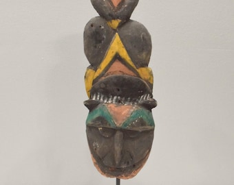 Papua New Guinea Mask Balsa Wood Abelam Tribe Harvest Yam Mask