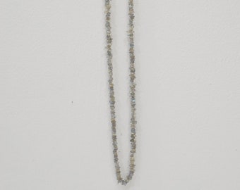 Necklace Gray Labradorite Nugget Necklace Strand