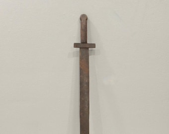 African Lobi Steel Sword Burkina Faso Ceremonial Lobi Sword