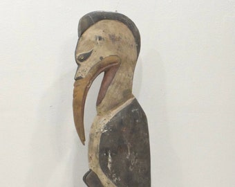 Papua New Guinea Sabut Bird Wood Statue Latmul
