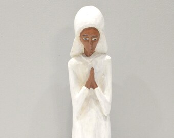 African Carved Wood Madonna Statue South Africa