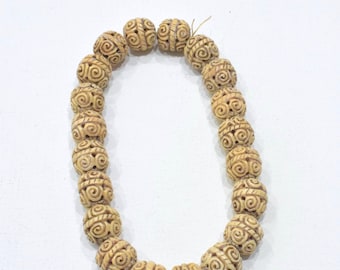 Chinese Bead Bone Spiral Rope Design