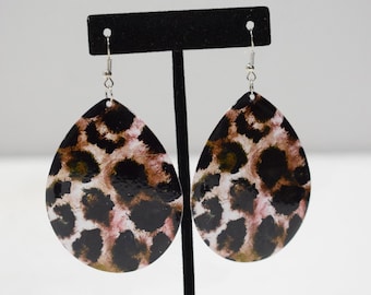 Earrings Brown Animal Print Earrings