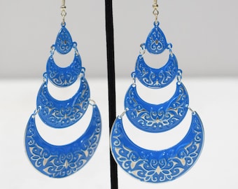 Earrings India Blue Tier Earrings