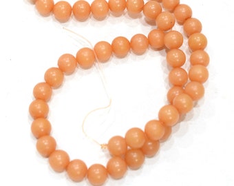 Beads Philippine Light Orange Buri Nut Beads