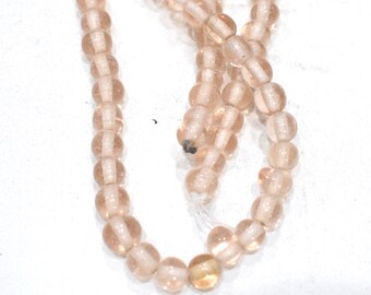 Beads Pink Glass Beads 5mm