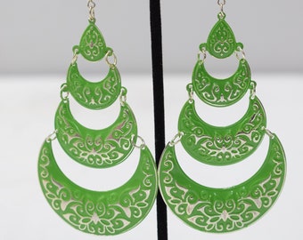 Earrings India Green Tier Earrings