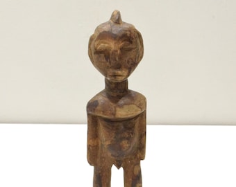 African Lobi Tribe Wood Female Fetish Statue Burkina Faso