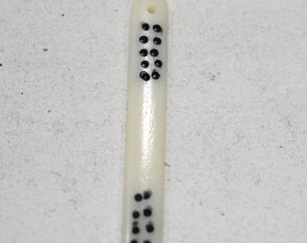 Beads Indonesian Bone Domino Stick Beads 62mm