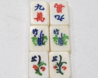 Beads Chinese Bone Mahjong Tile Beads 16-25mm