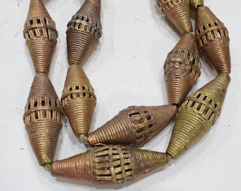 Beads African Brass Oval Beads 43-54mm
