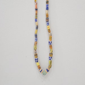 Beads African Assorted Trade Sandcast Bead Strand 12-21mm