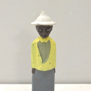 African Statue Colonial Figure West Africa