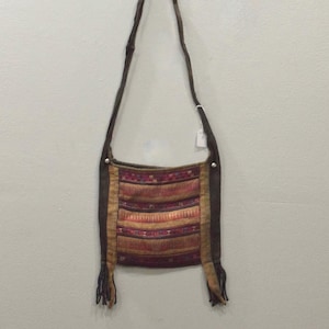 Bolso de hombro Monedero Monedero de la tribu Hmong Hill Bolso de hombro bordado