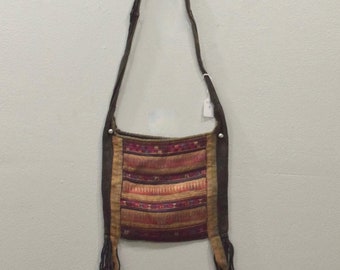 Shoulder Bag Purse Hmong Hill Tribe Embroidered Shoulder Bag