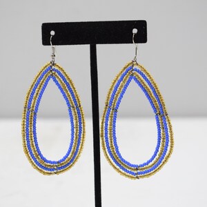 Earrings Oval Beaded Earrings