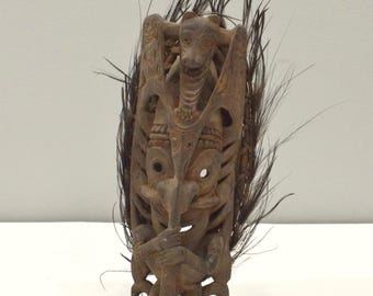 Papua New Guinea Statue Andingamai Tribe Angoram Village Sepik River