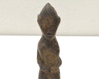 African Lobi Tribe Wood Female Fetish Statue Burkina Faso