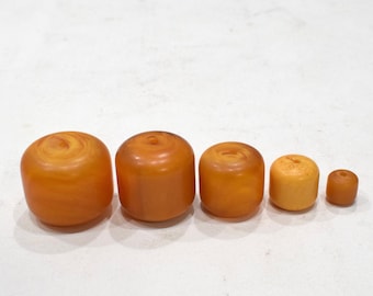 Butterscotch Round Copal Amber Beads