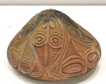 Papua New Guinea Sawos Pottery Sago Kamana Bowl Sepik