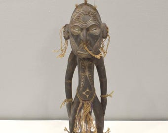 Papua New Guinea Wood Figure Ceremonial Mindimbit Village