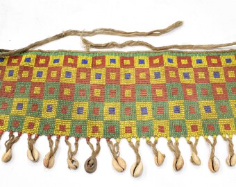 African Old Beaded Kirdi Modesty Sex Apron