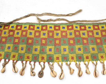 African Old Beaded Kirdi Modesty Sex Apron