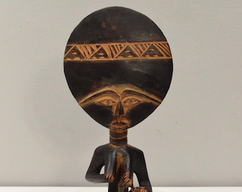 African Ashanti Figure Ghana Large Akua'bua Mother Doll