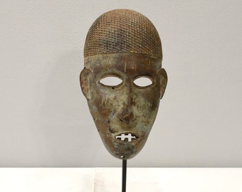 African Bronze Cast Face Mask
