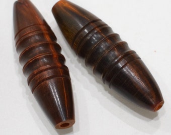 Beads Philippine Brown Horn Tube Beads 57mm