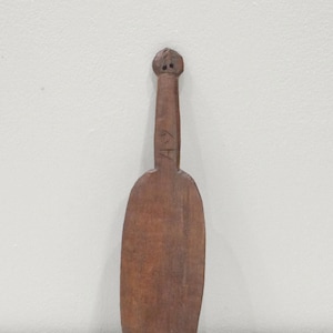 Papua New Guinea Sago Stir Stick Wood Carved Karem River