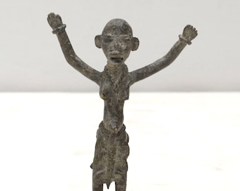 African Bronze Lobi Tribe Fetish Figure