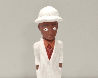 African Statue Colonial Figure West Africa